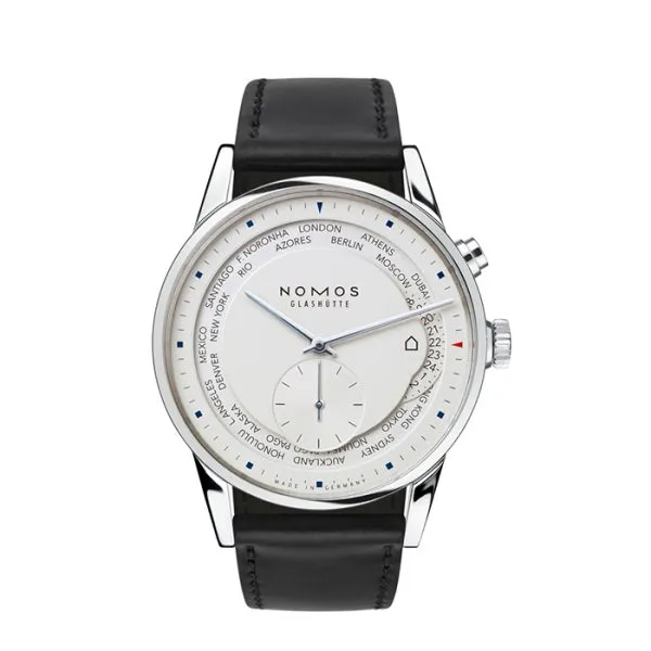 Nomos Zurich World Time Stainless Steel Watch