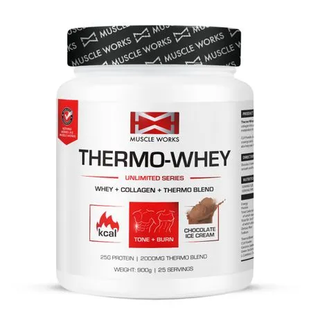 Muscle Works Thermo Whey 900g Chocolate Ice Cream