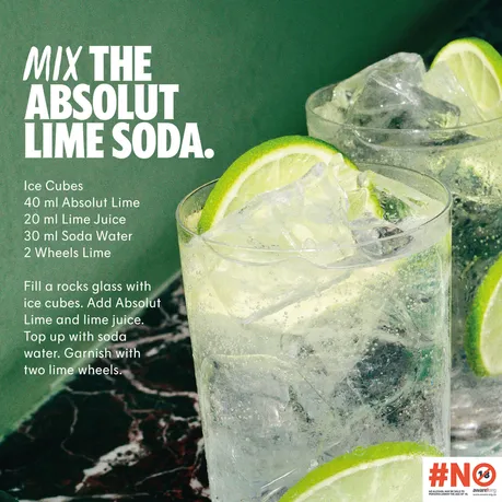 Absolut Lime Vodka 750ml