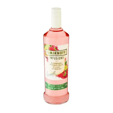 Smirnoff Infusions Rasberry, Passion Fruit & Lime 30% ABV - 750ml