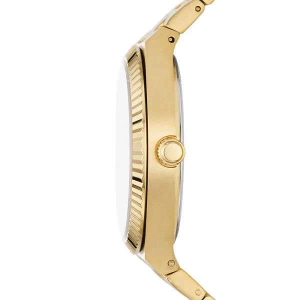 Fossil Women's Scarlette Three-Hand Date, Gold-Tone Stainless Steel Watch - ES5299