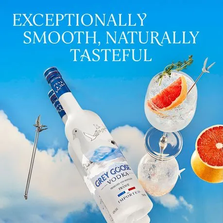 GREY GOOSE Premium French Vodka, 43% ABV, 750ml