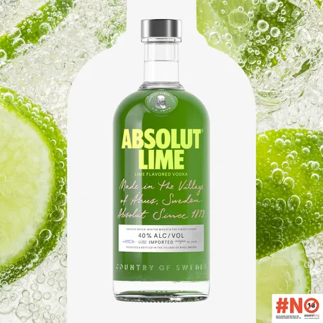 Absolut Lime Vodka 750ml