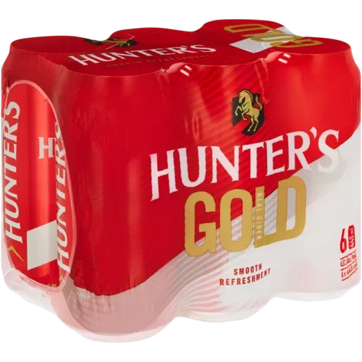 Hunter's Gold Cider Cans 6 x 440ml