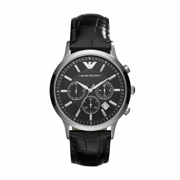 EMPORIO ARMANI Chronograph Black Dial Men's Watch - AR2447