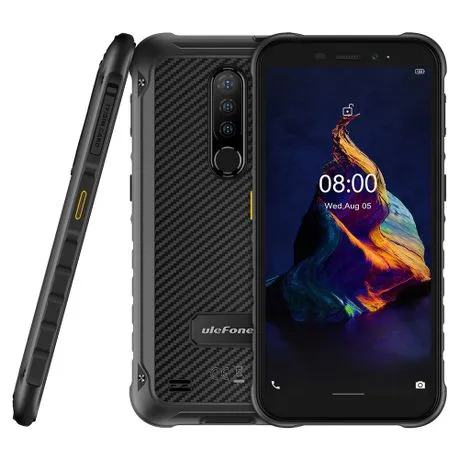 UleFone Armor X8 Rugged Android 10.0 Smartphone - 4GB, 64GB, Dual-SIM - Black