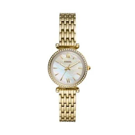 Fossil Carlie Mini Gold Stainless Steel Watch - ES4735