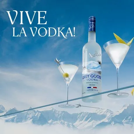 GREY GOOSE Premium French Vodka, 43% ABV, 750ml