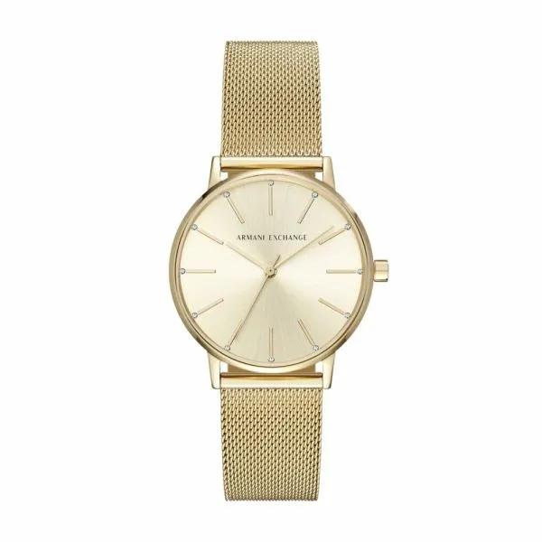 Armani Exchange Women Gold Stainless Steel Watch - AX5536