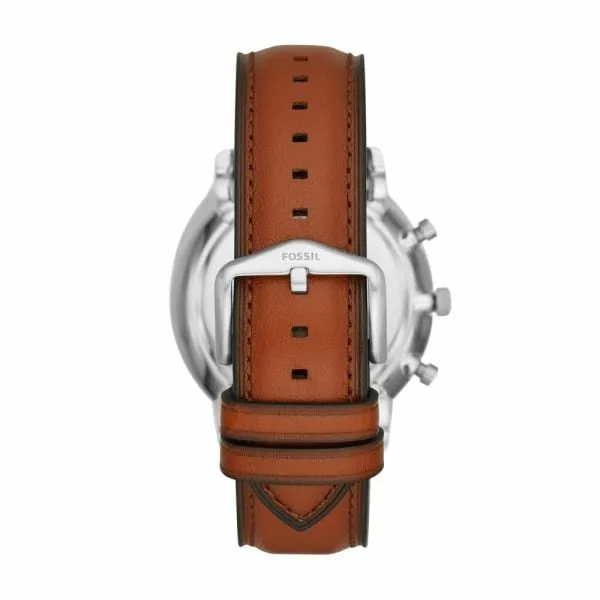 Fossil Men's Neutra Chrono Brown Round Leather Watch - FS5708SET