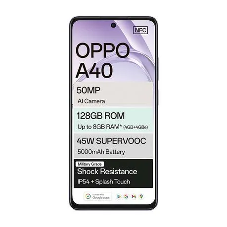 Oppo A40 4G Dual Sim 128GB - Purple