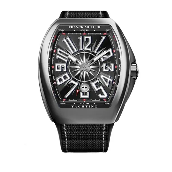 Franck Muller Vanguard 45 Yachting Black Stainless Steel Watch