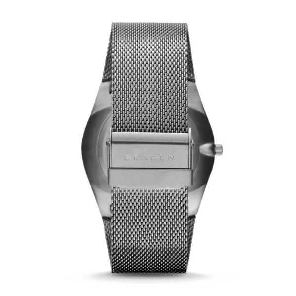 Skagen Men's Melbye Gray Round Stainless Steel Mesh Watch - SKW6007