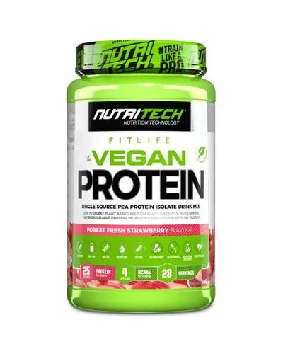 NUTRITECH 100% Vegan Protein - Forest Fresh Strawberry (908g)