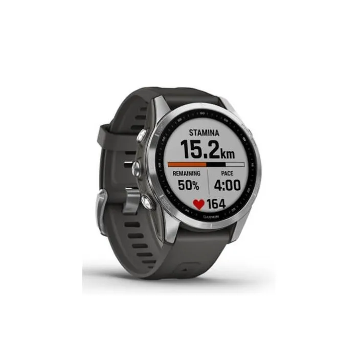 Garmin Fenix 7S Smartwatch - Silver With Graphite Band