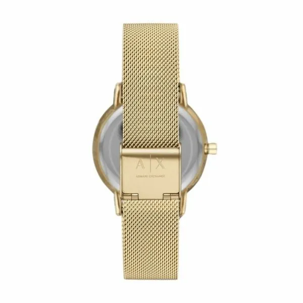 Armani Exchange Women Gold Stainless Steel Watch - AX5536