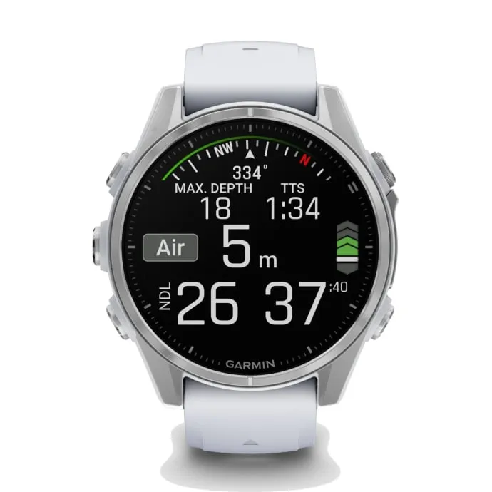 Garmin Fenix 8 43mm AMOLED Glass Multisport Smartwatch - Whitestone | PLU1181116