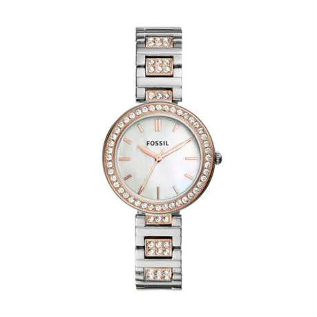 Fossil Karli Three-Hand Two-Tone Stainless Steel Watch-BQ3337