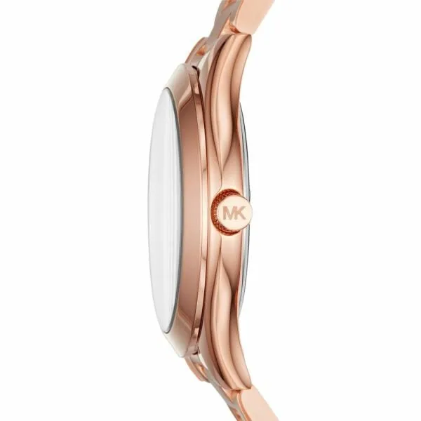 Michael Kors Women's Slim Runway Rose Gold Round Stainless Steel Watch - MK3513