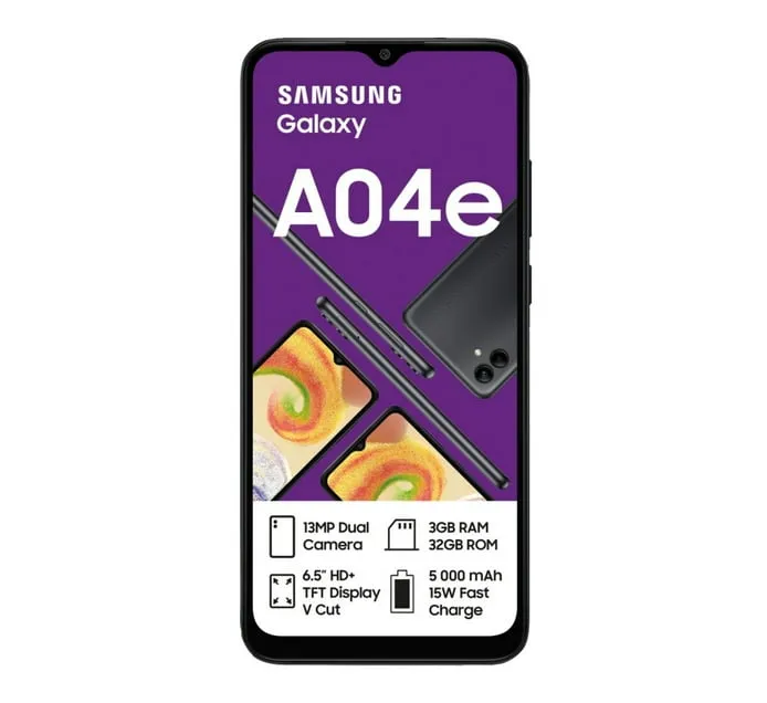 Samsung 32GB Galaxy A04e DS Network Locked Black SM-A042