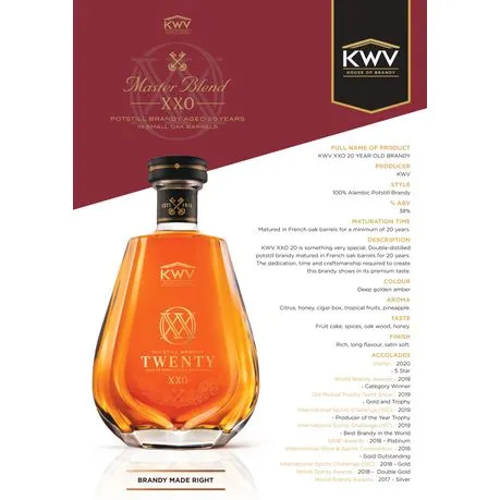 KWV XXO 20 - 750ml