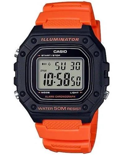 Casio Digital Wrist Watch (Black | Orange)