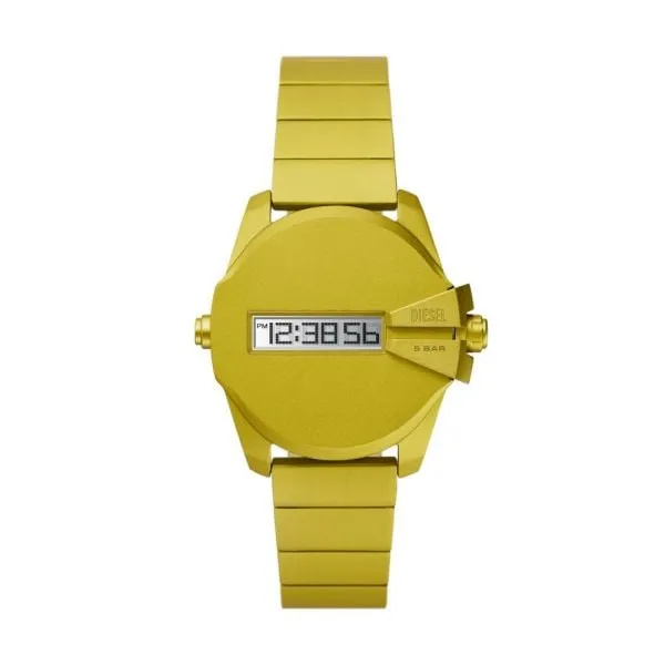 Diesel Men's Baby Chief Digital, Yellow Aluminum Watch - DZ2207