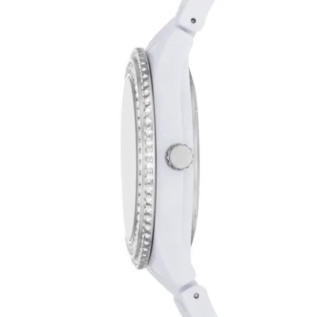 Fossil Stella Womens White Mixed Watch - ES5151