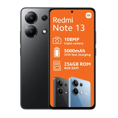 Xiaomi Redmi Note 13 4G Dual Sim 256GB - Black