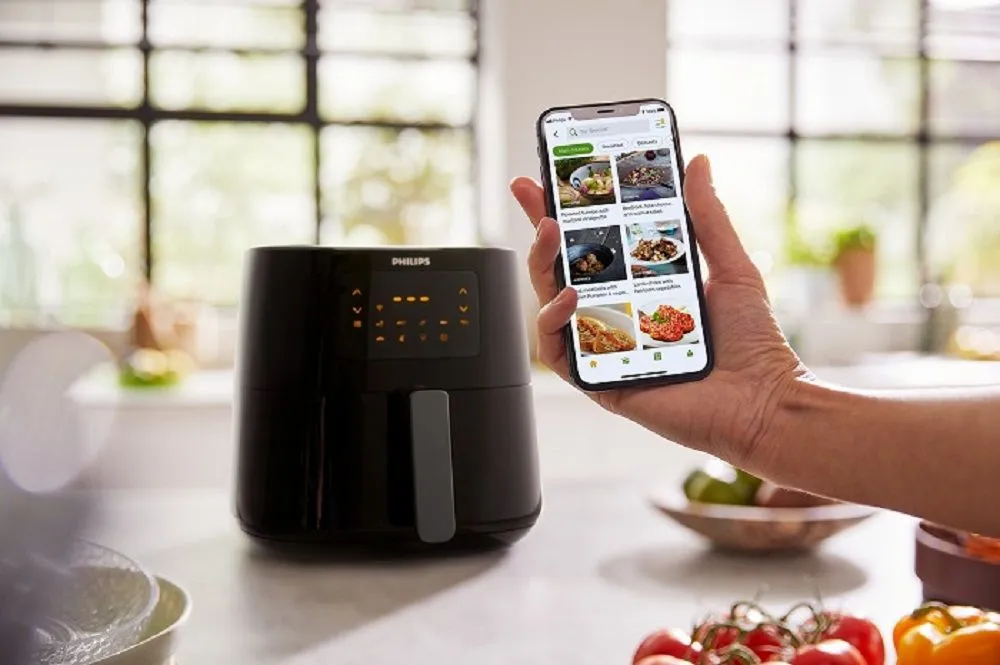 Philips 5000 Series Digital X-Large Cooking Functions Connected Airfryer, 6.2 Liter Capacity, Black, 1.2kg