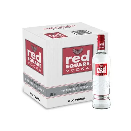 Red Square Vodka - 6 x 750ml Bottles
