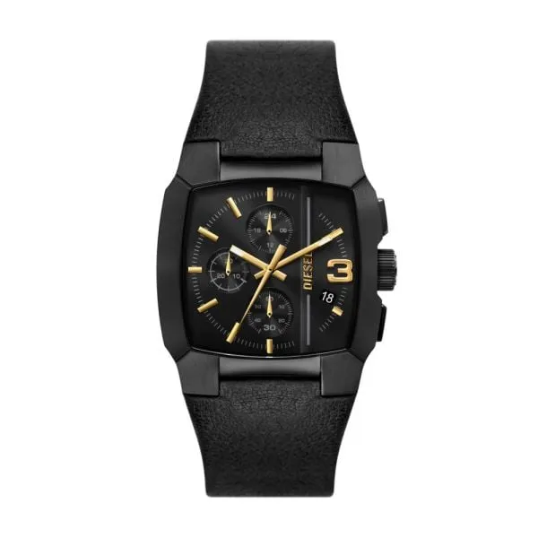 Diesel Men's Cliffhanger Chronograph, Black Stainless Steel Watch - DZ4645