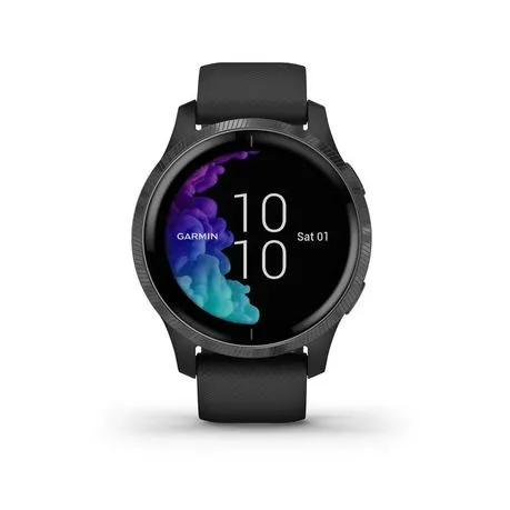 Garmin Venu Smartwatch - Black with Slate Hardware