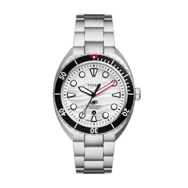 Fossil Men's Breaker Three-Hand Date - Stainless Steel Watch - FS6063