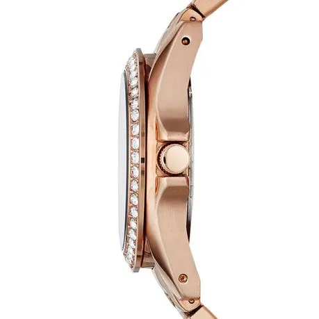 Fossil Riley Women Rose Gold Stainless Steel Watch-ES2811