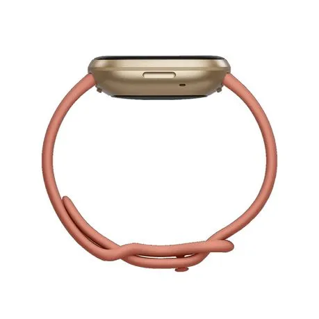 Fitbit Versa 3 Smartwatch - Pink Clay/Soft Gold Aluminum