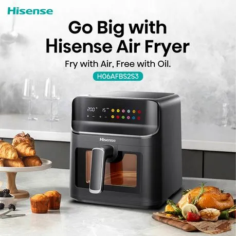 Hisense 6.7L Air Fryer with Digital Touch Control & Cooking Window