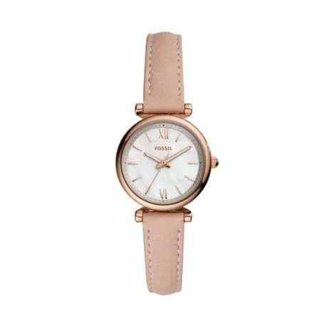 Fossil Carlie Mini Nude Leather Watch - ES4699