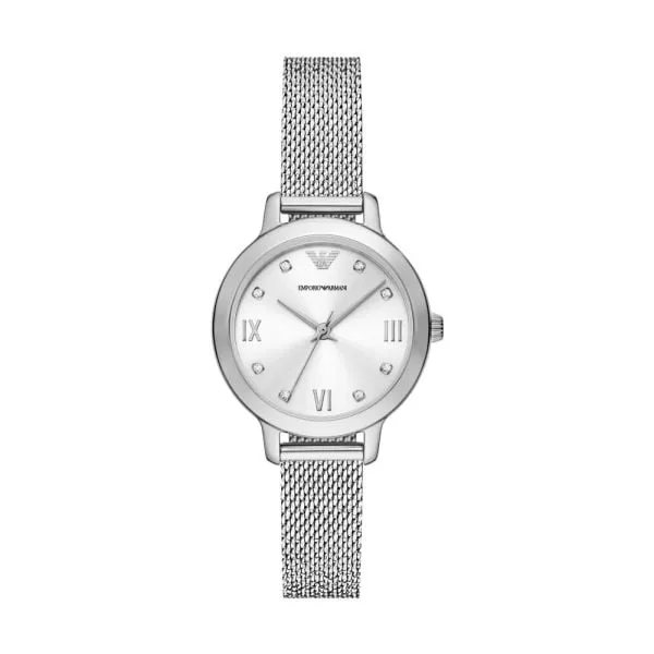 Emporio Armani Three-Hand Stainless Steel Mesh Watch - AR11584