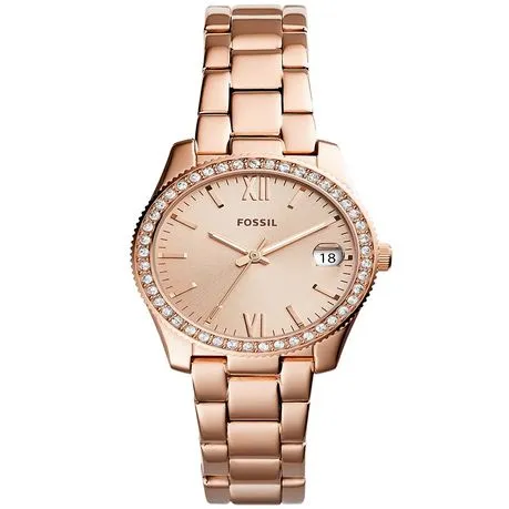 Fossil Women's Scarlette Stainless Steel Watch - Rose Gold