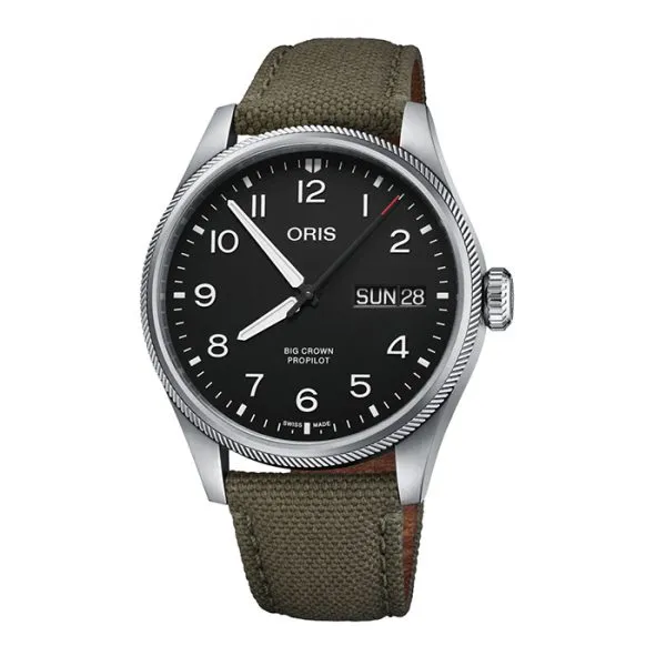 Oris Big Crown Propilot Big Day Date Stainless Steel Watch