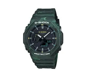 Casio G-Shock Mens 200m Carbon Core – GA-2100FR-3ADR (Green)