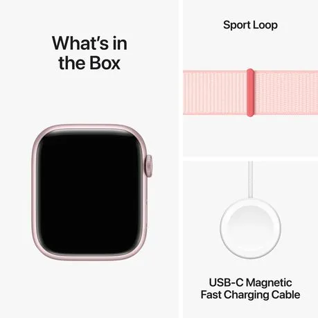 Apple Watch Series 9 GPS Silver Aluminium Case with Sport Loop (45mm)