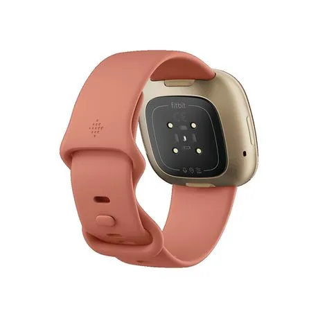 Fitbit Versa 3 Smartwatch - Pink Clay/Soft Gold Aluminum