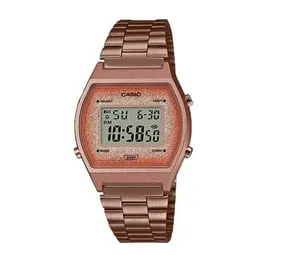 Casio Retro Rose Gld Glitter Di