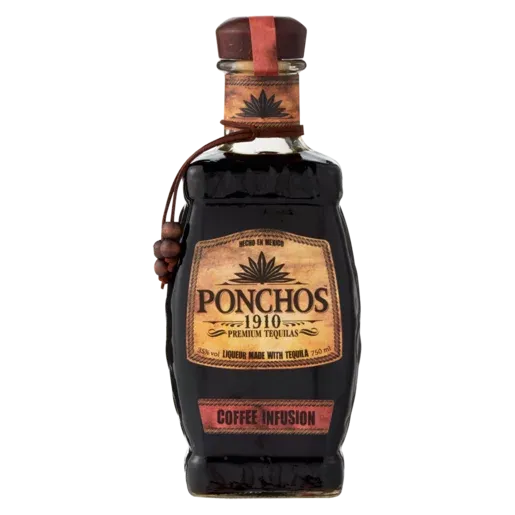 Ponchos Coffee Tequila Bottle 750ml