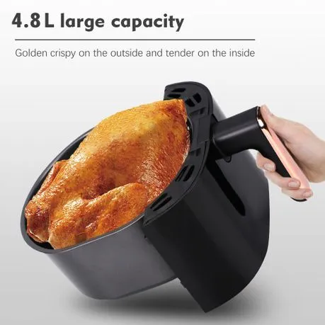 4.8L Non Stick Air Fryer With thermostat & timer Control Multifunctional