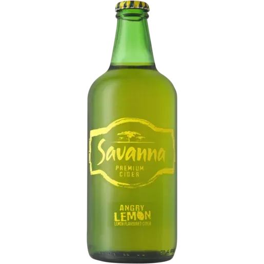 Savanna Angry Lemon Premium Cider Bottle 500ml