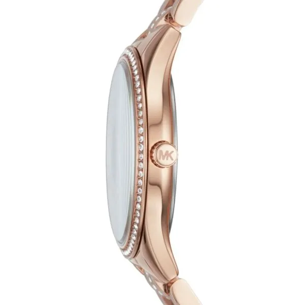 Michael Kors Women's Lauryn Three-Hand Rose Gold-Tone Stainless Steel Watch - MK3716