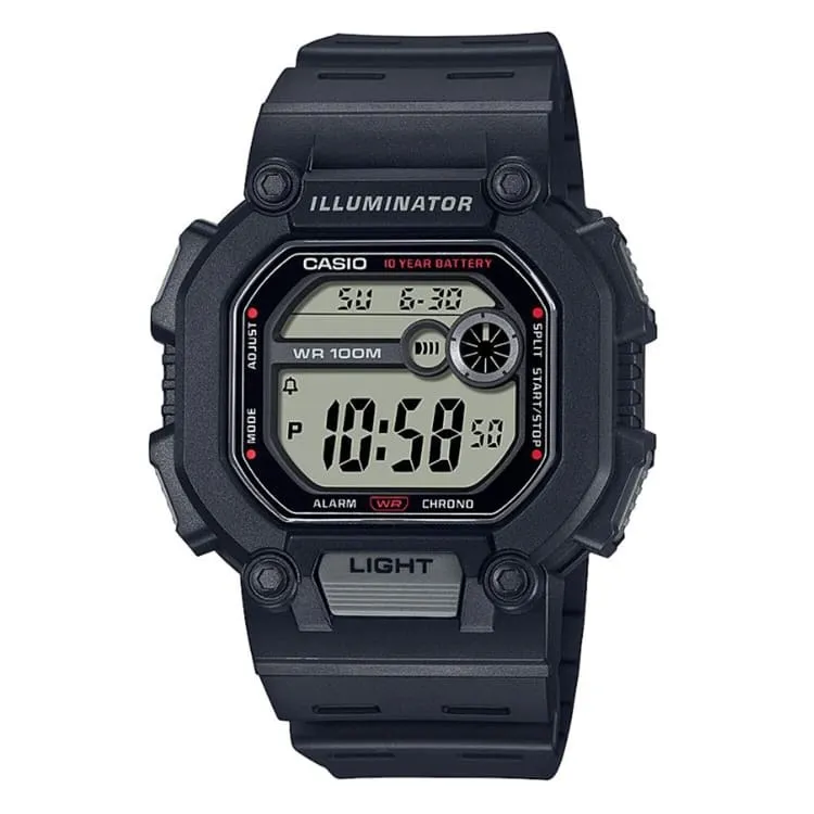 Casio Digital Black Case Dual Face W-737H-1AVDF